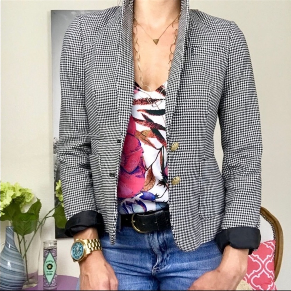 Banana Republic Houndstooth Blazer
